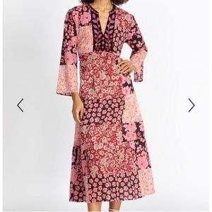 Johnny Was Flora Tie Back Dress Size L